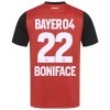 Original Trikotsatz Bayer 04 Leverkusen Victor Boniface 22 Heimtrikot 2024-25 Für Kinder